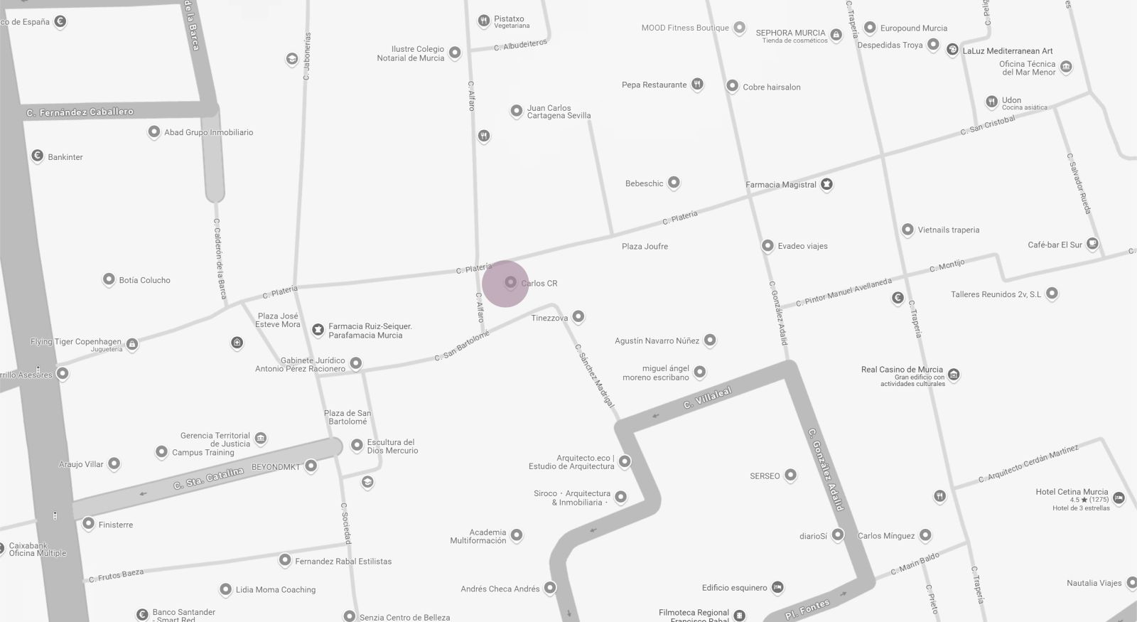 localizacion Oficina en Calle Platería